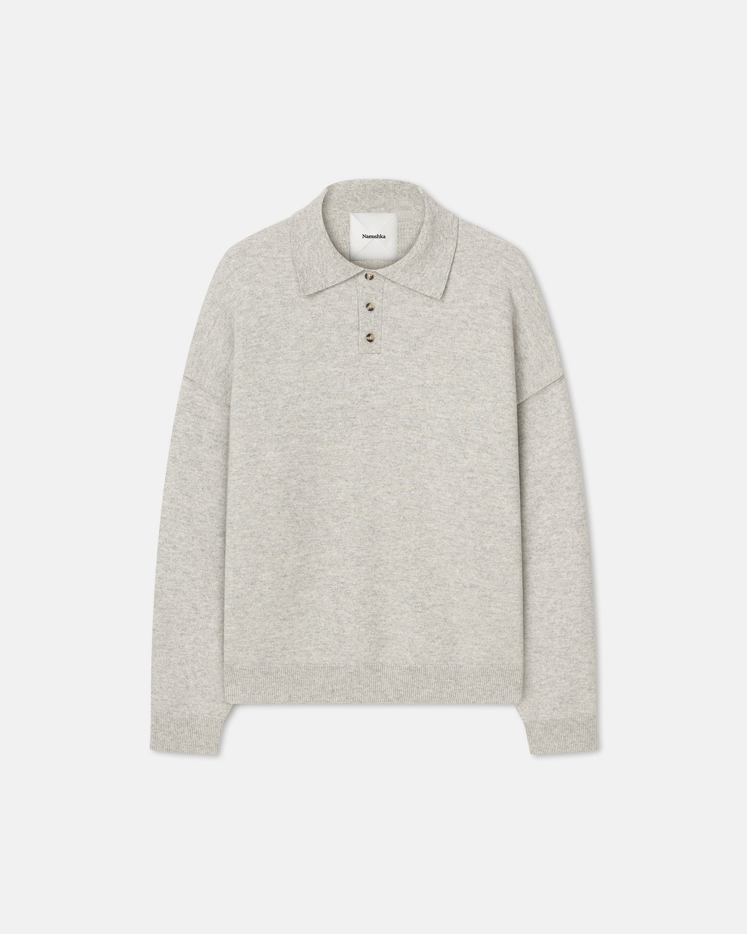 Plush Cashmere Polo-Neck Sweater - 1
