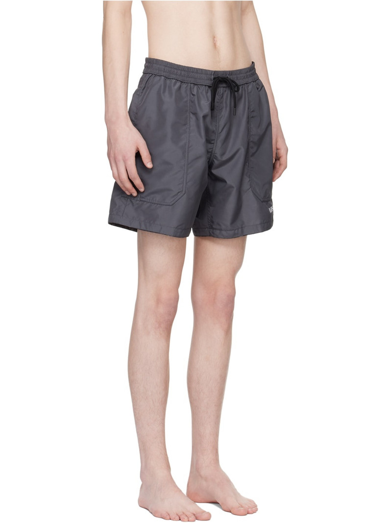 Gray Barocco Reversible Swim Shorts 2