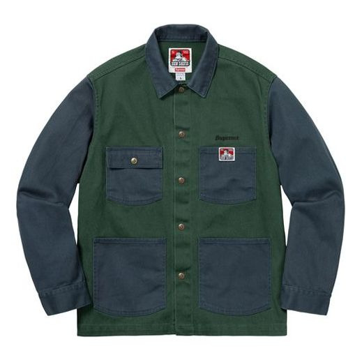 Supreme FW19 Week 3 x Ben Davis Chore Coat 'Blue Green' SUP-FW19-384 - 1