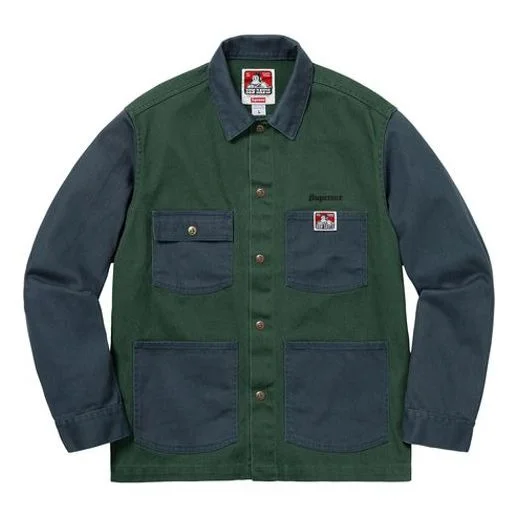 Supreme FW19 Week 3 x Ben Davis Chore Coat 'Blue Green' SUP-FW19-384 - 1