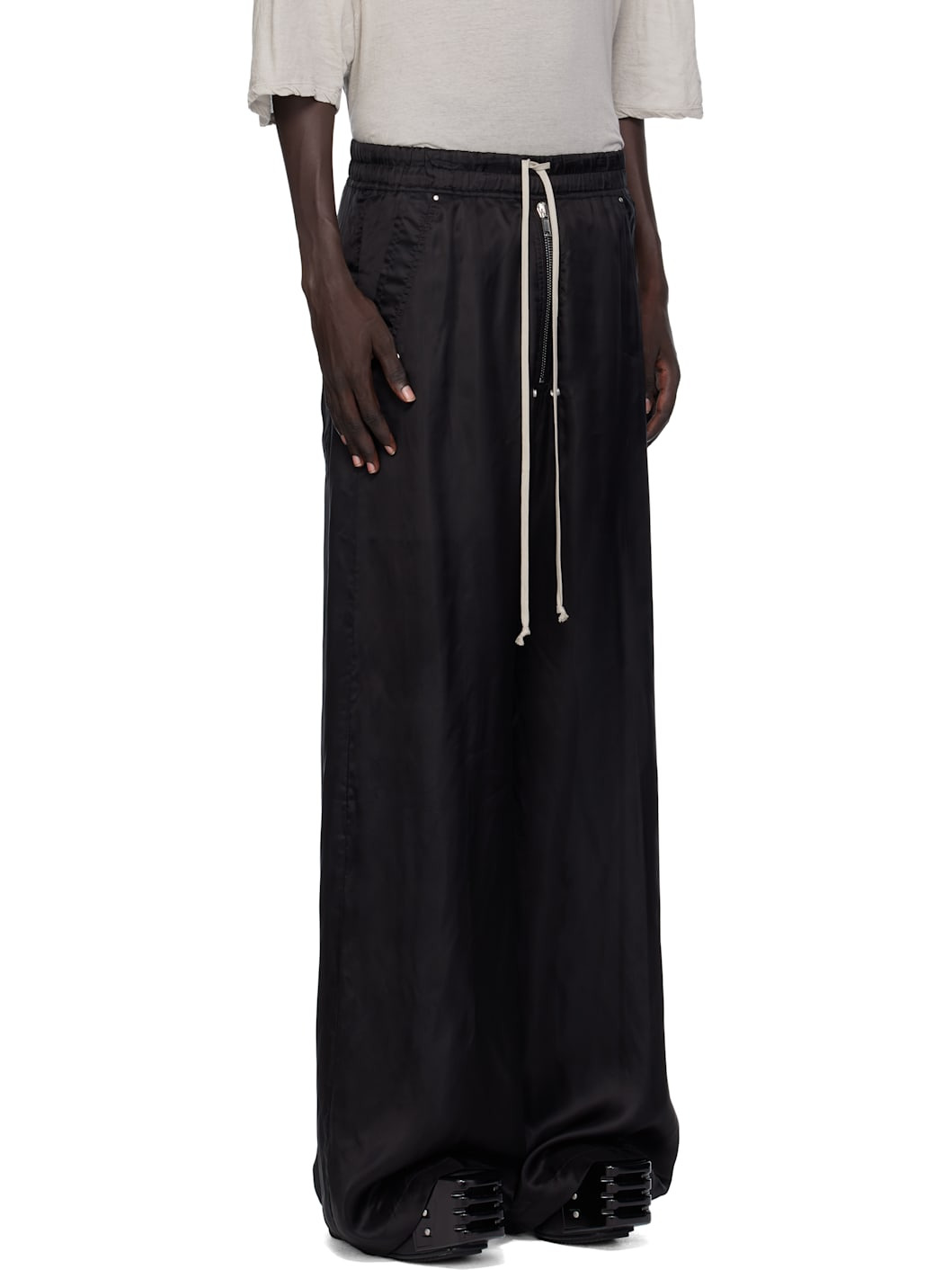 Black Concordians Wide Bela Trousers - 2