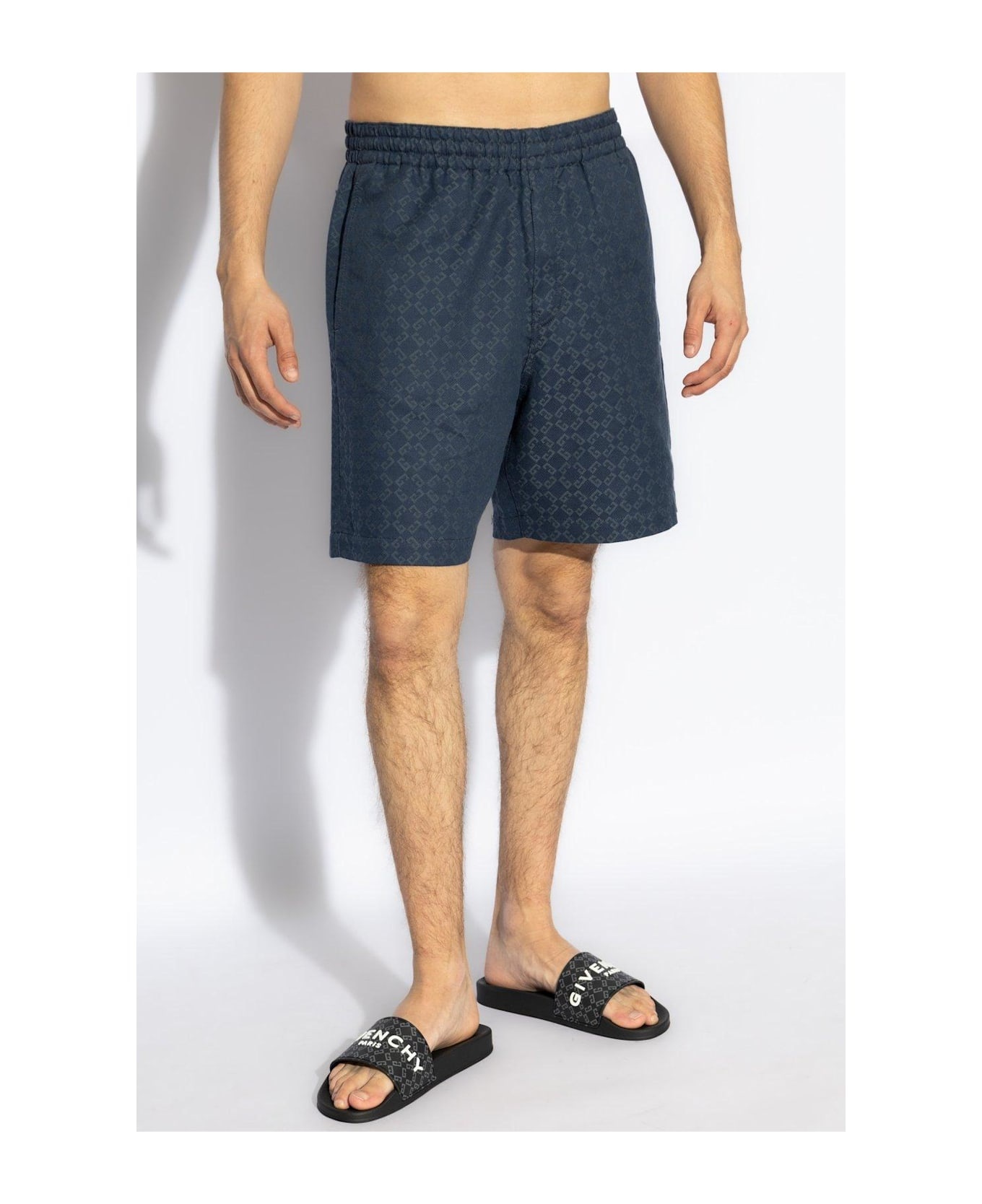 Monogrammed Elastic-waist Shorts - 2