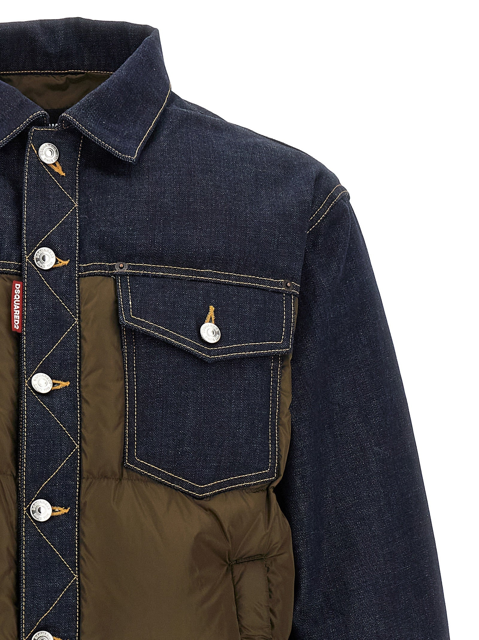 Dsquared2 Men 'Hybrid Puffer-Jeans' Jacket - 3