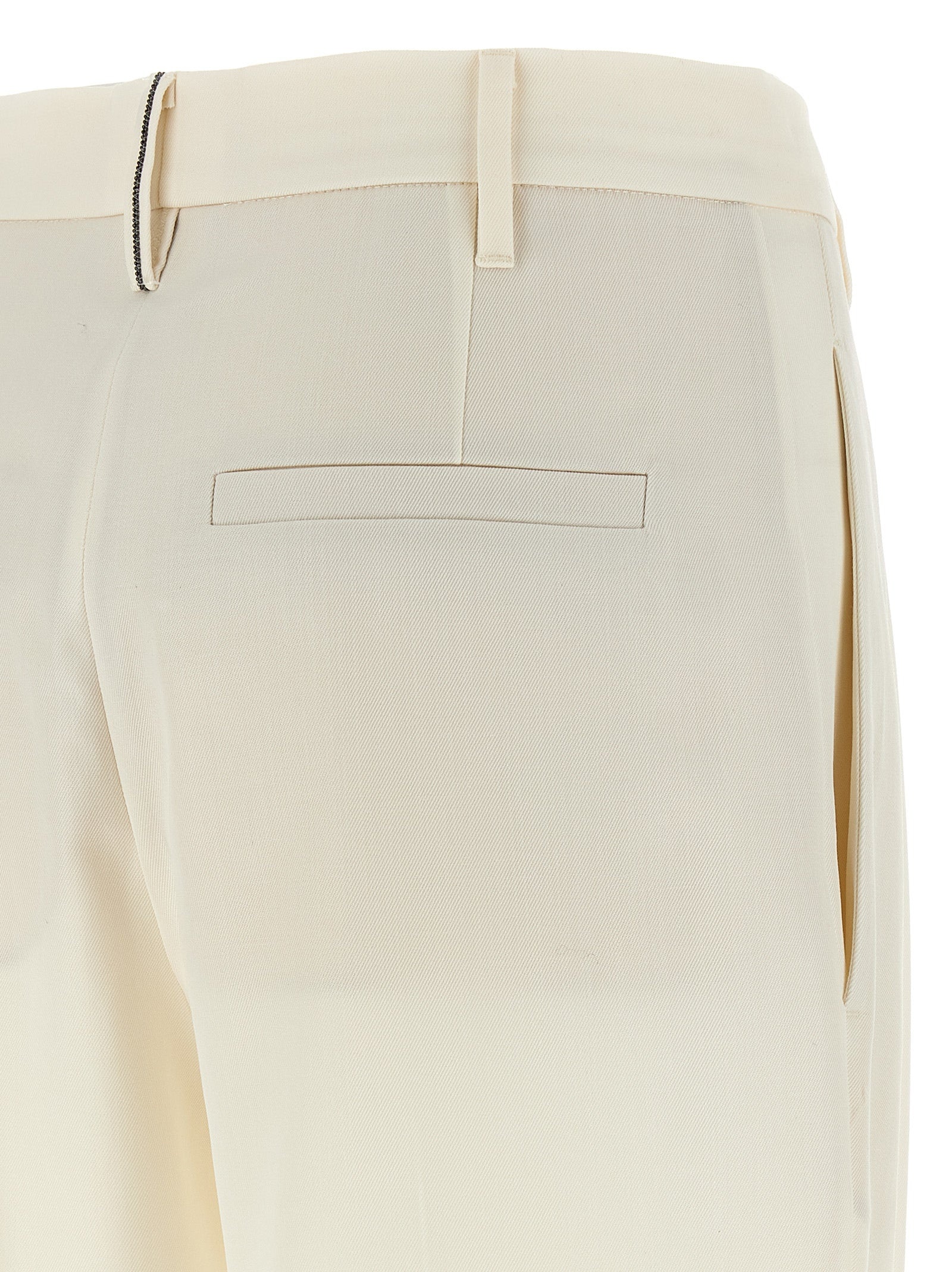 Pleat Pants White - 4