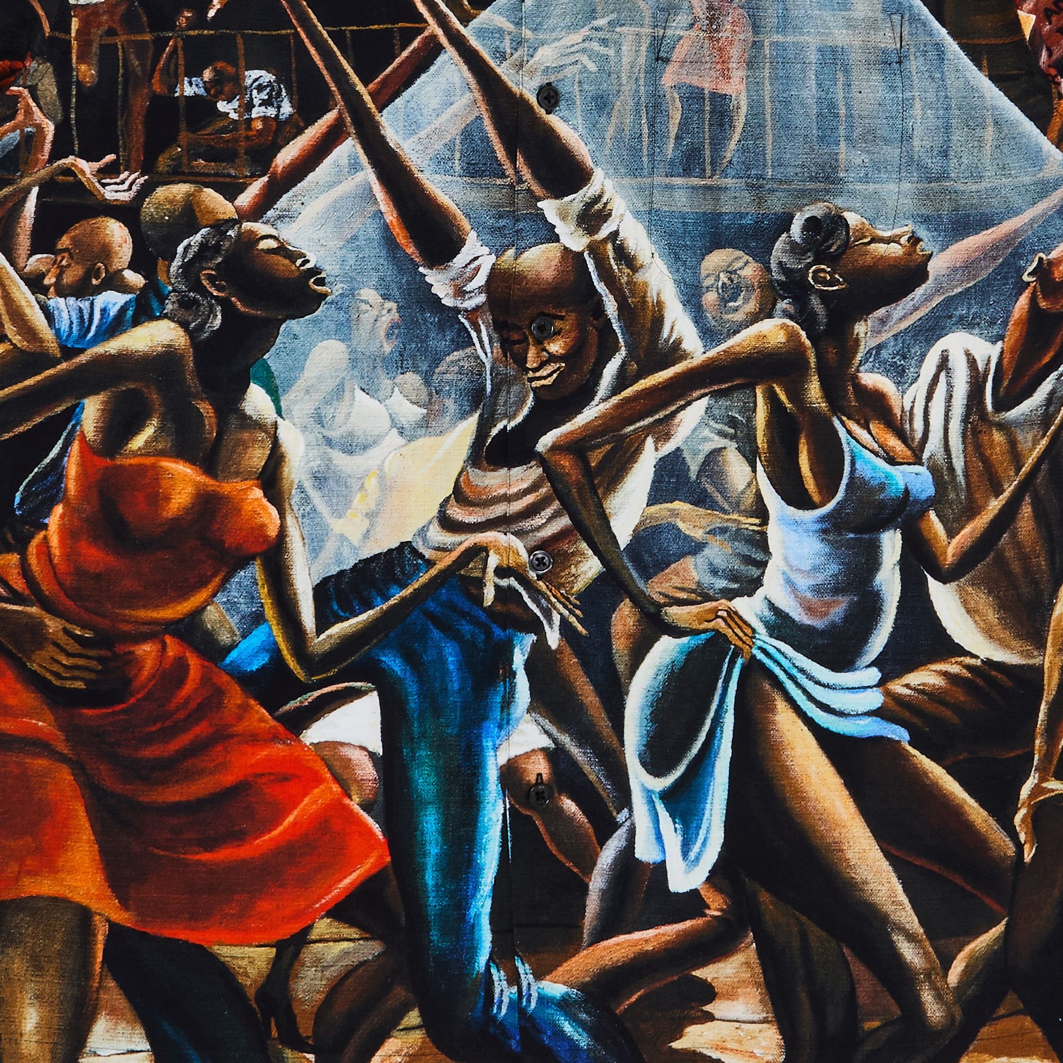 Supreme x Ernie Barnes Short-Sleeve Shirt 'Dance' - 3