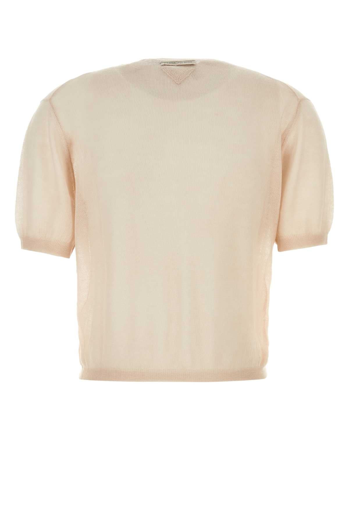 Prada Women Skin Pink Cashmere Sweater - 2