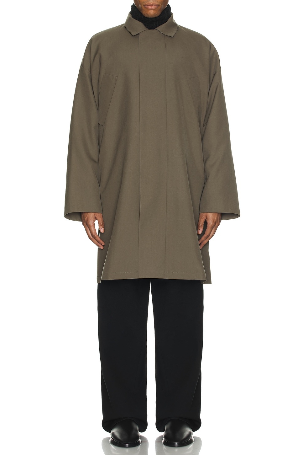 Wool Crepe Trench - 4
