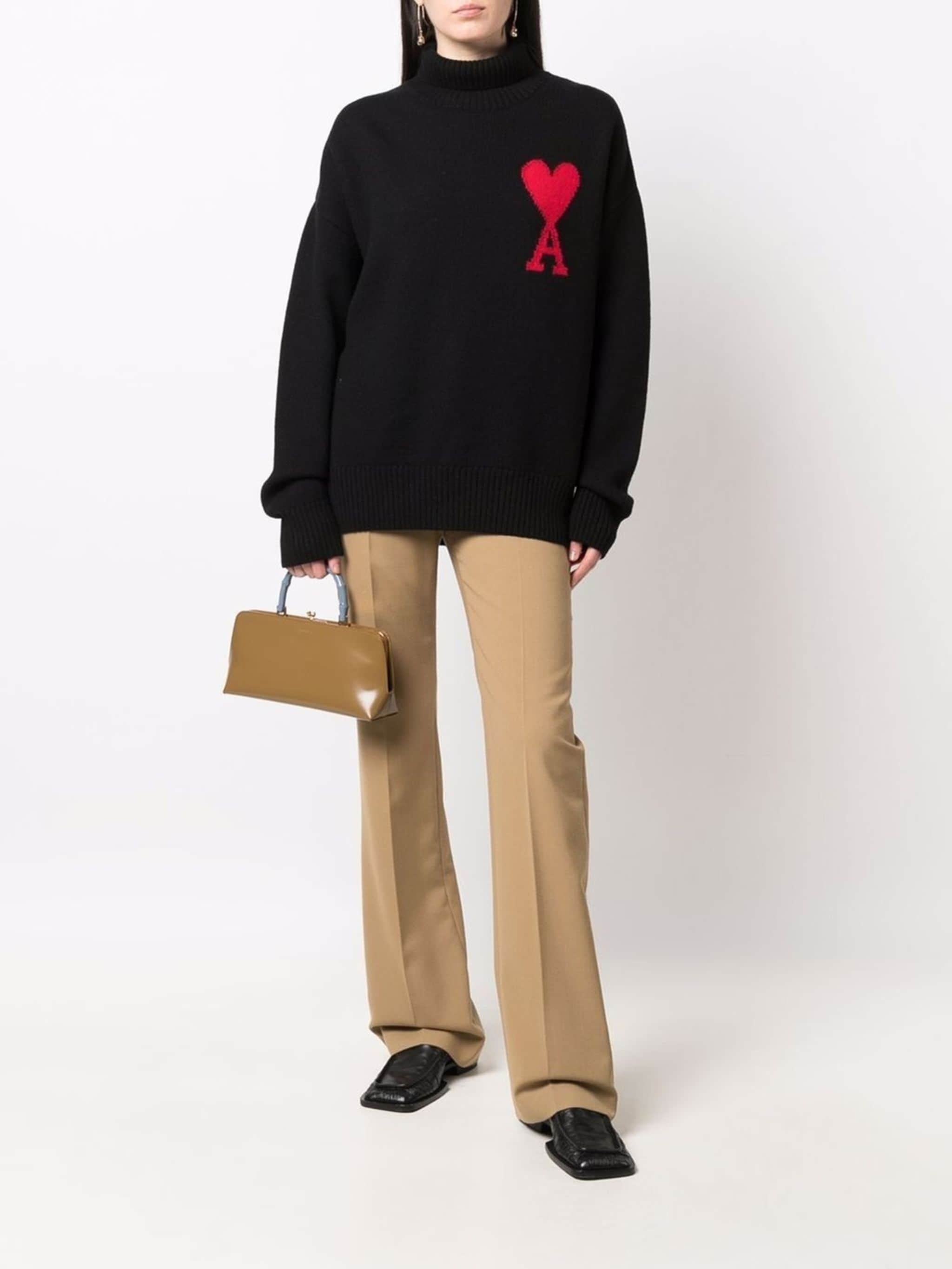 Ami De Coeur roll-neck wool jumper - 3