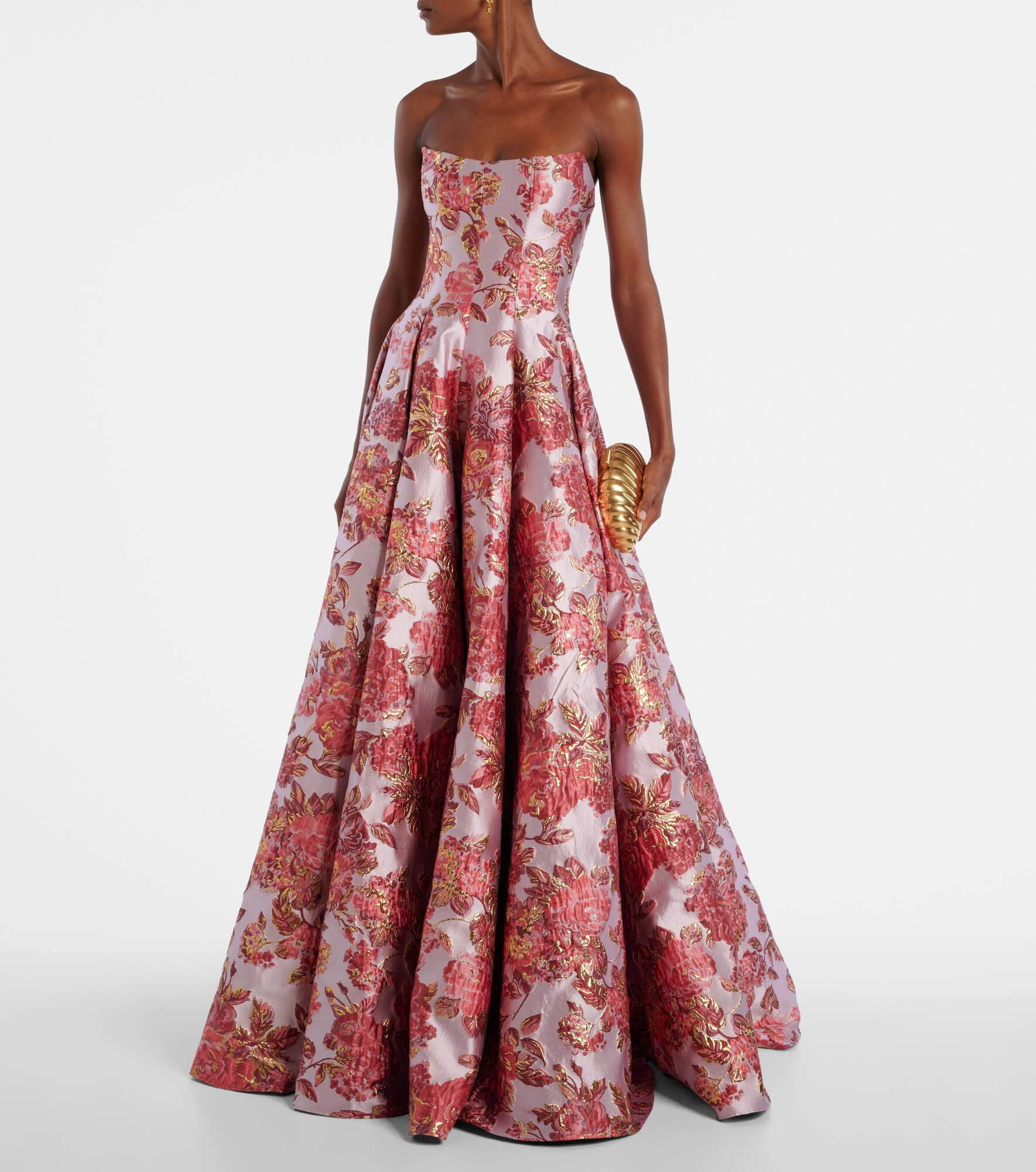 Laila floral brocade gown - 2