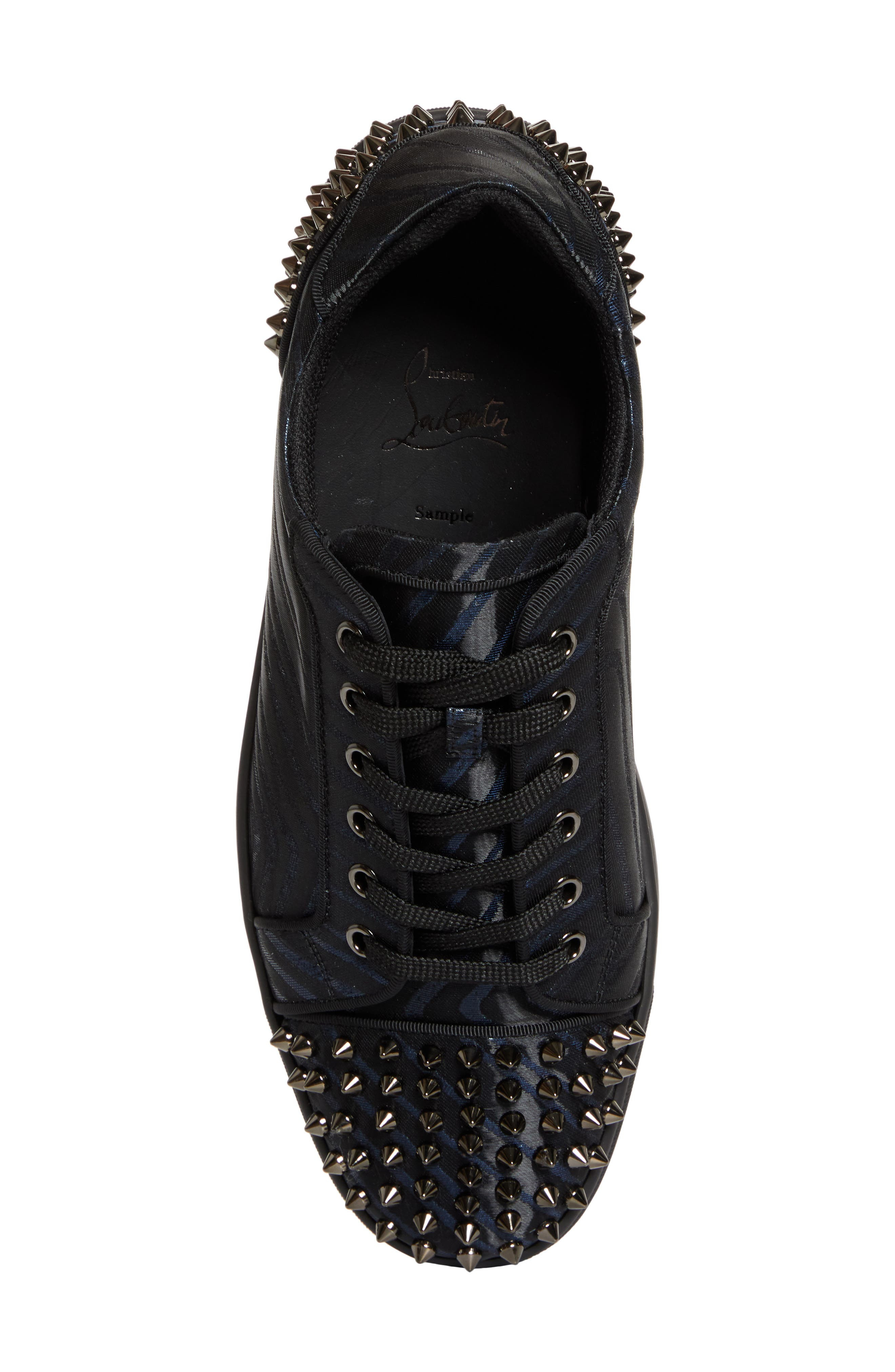 Christian Louboutin Seavaste 2 Orlato Flat Jacquard Sneaker in Black Navy at Nordstrom - 5