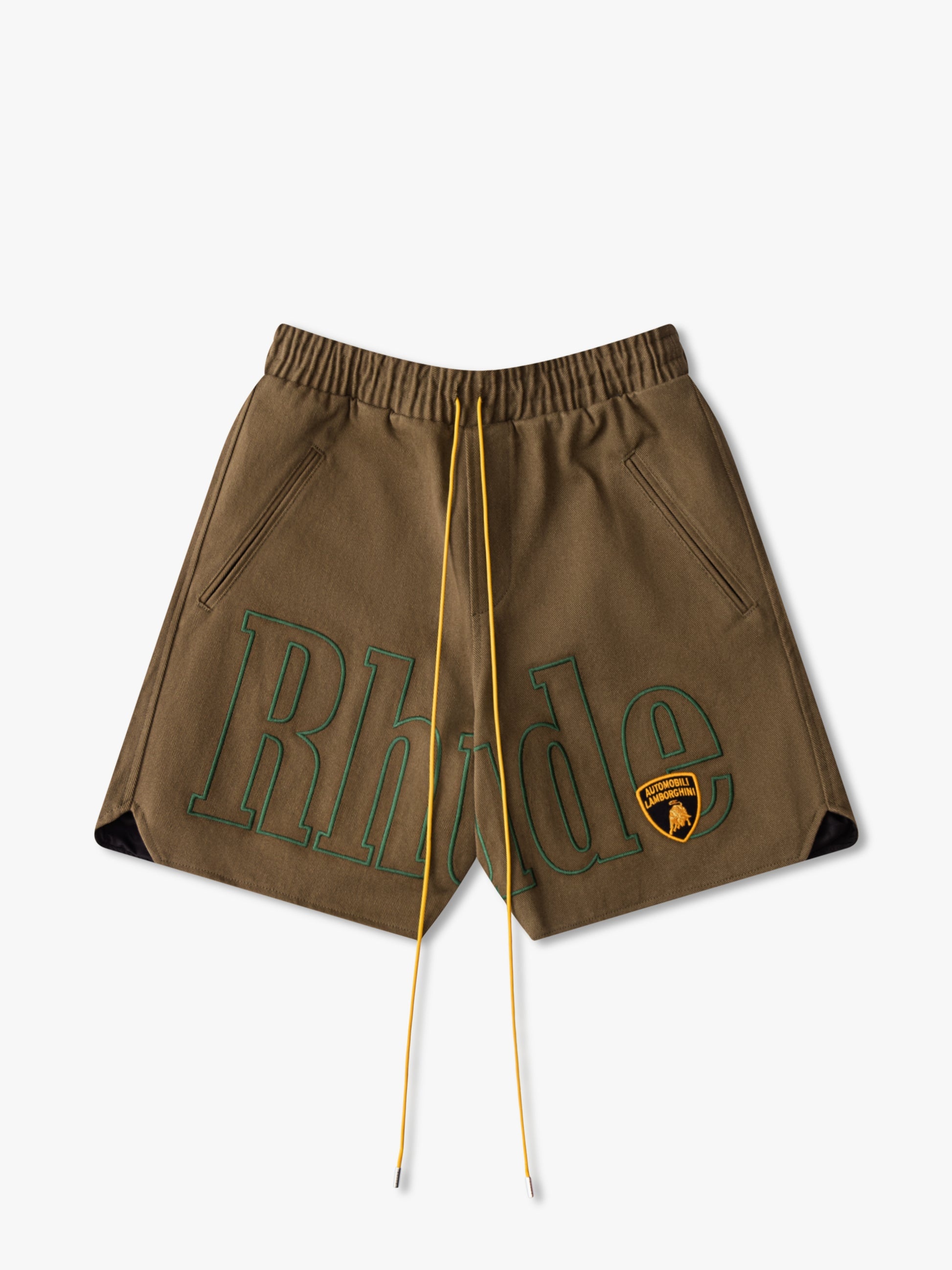 MILITARY TWILL EMBROIDERED LOGO SHORTS - 1