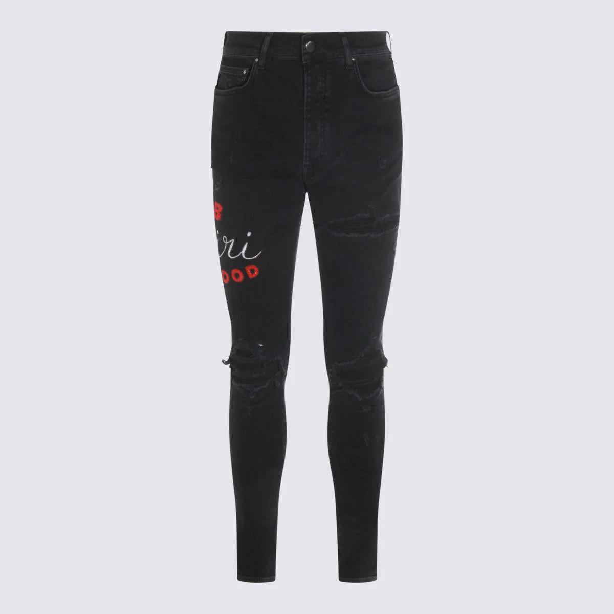 Amiri Black Cotton Denim Jeans - 1