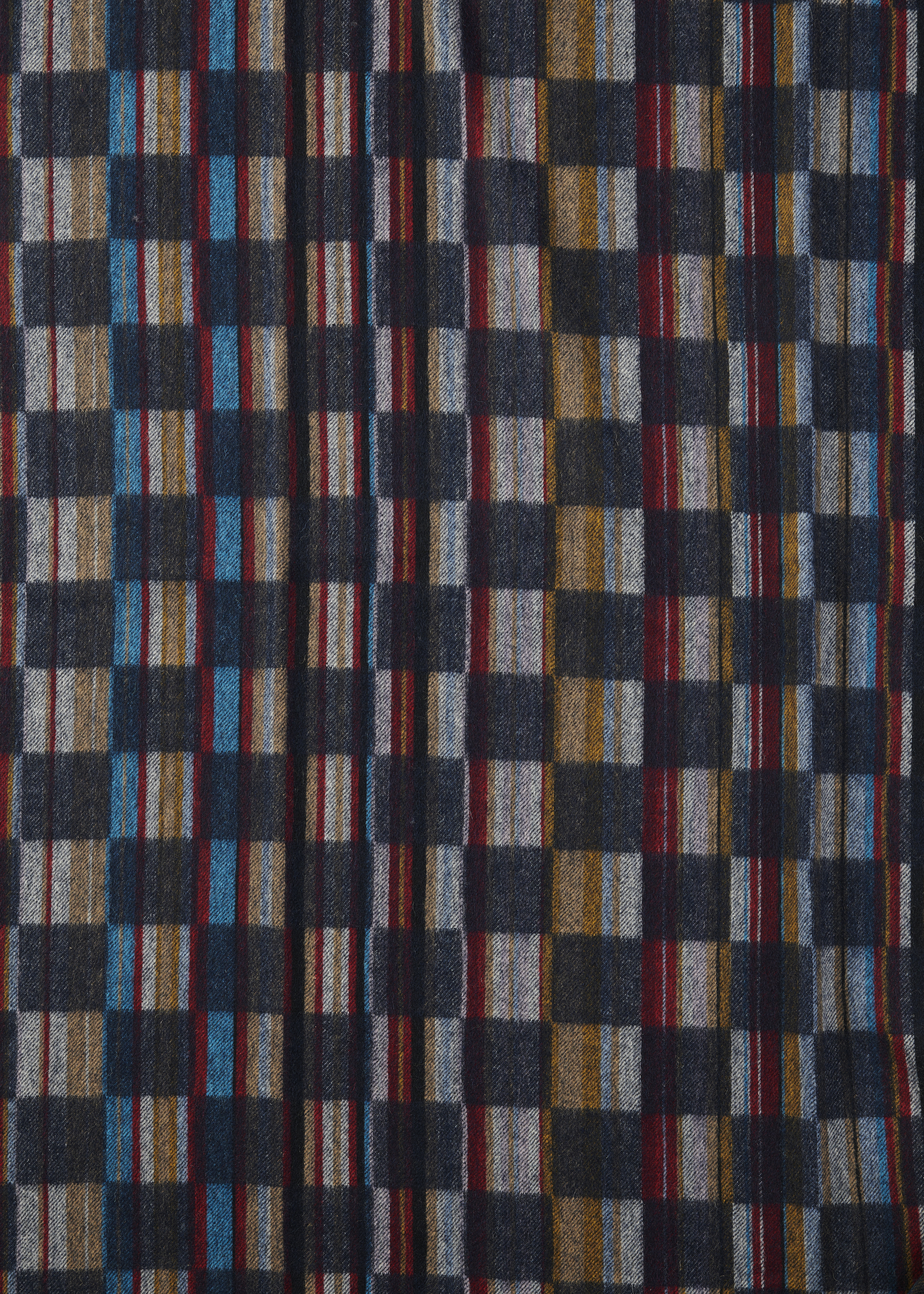 Lambswool 'Signature Stripe' Check Blanket - 5