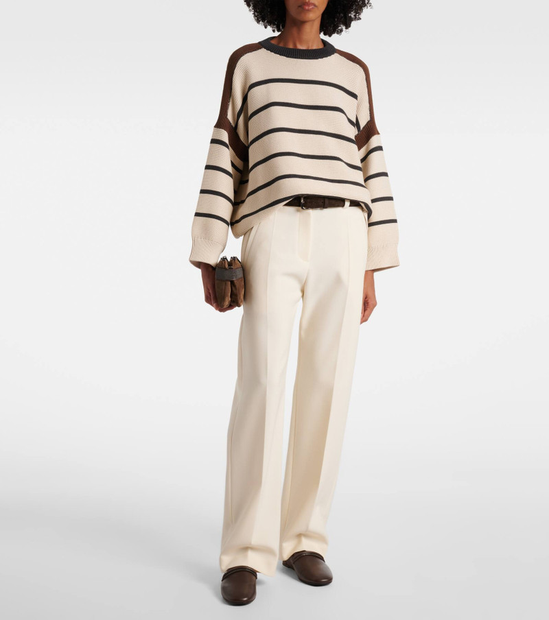 Brunello Cucinelli High-rise wide-leg pants outlook