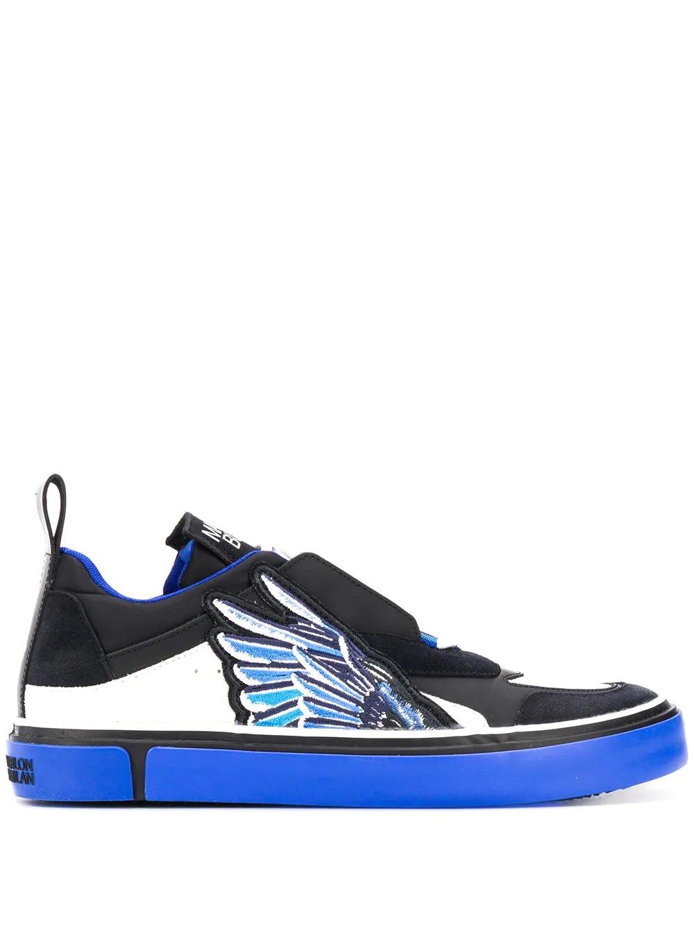 Wings appliqué low-top sneakers - 1