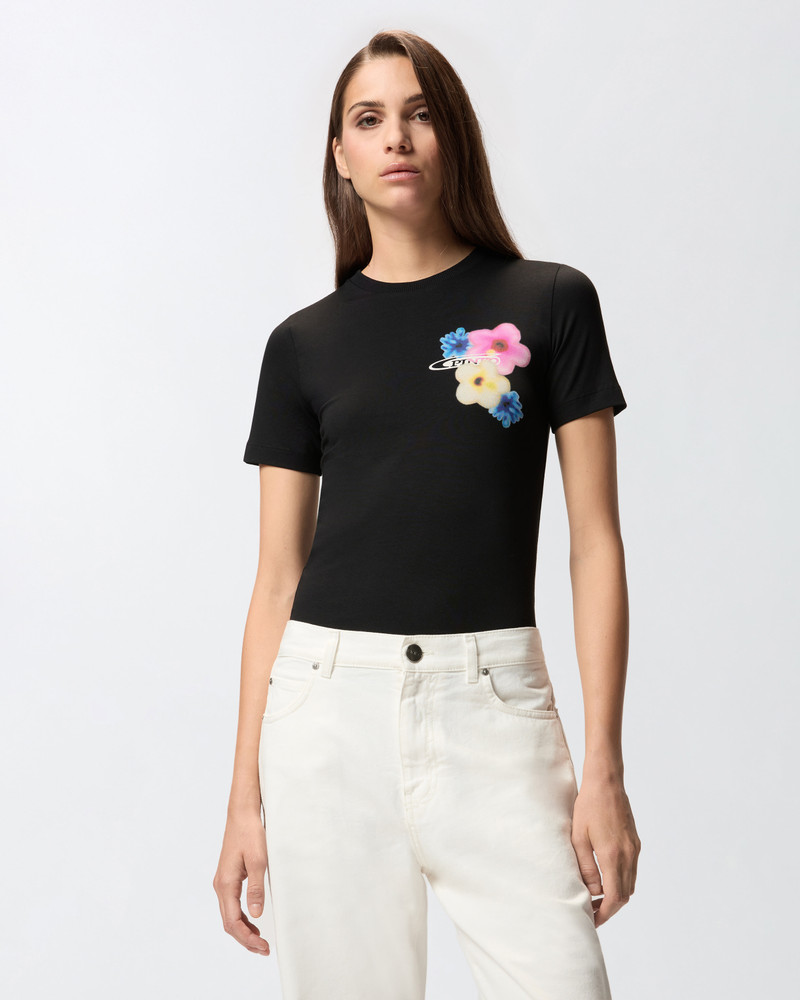 PINKO FLORAL-PRINT T-SHIRT outlook