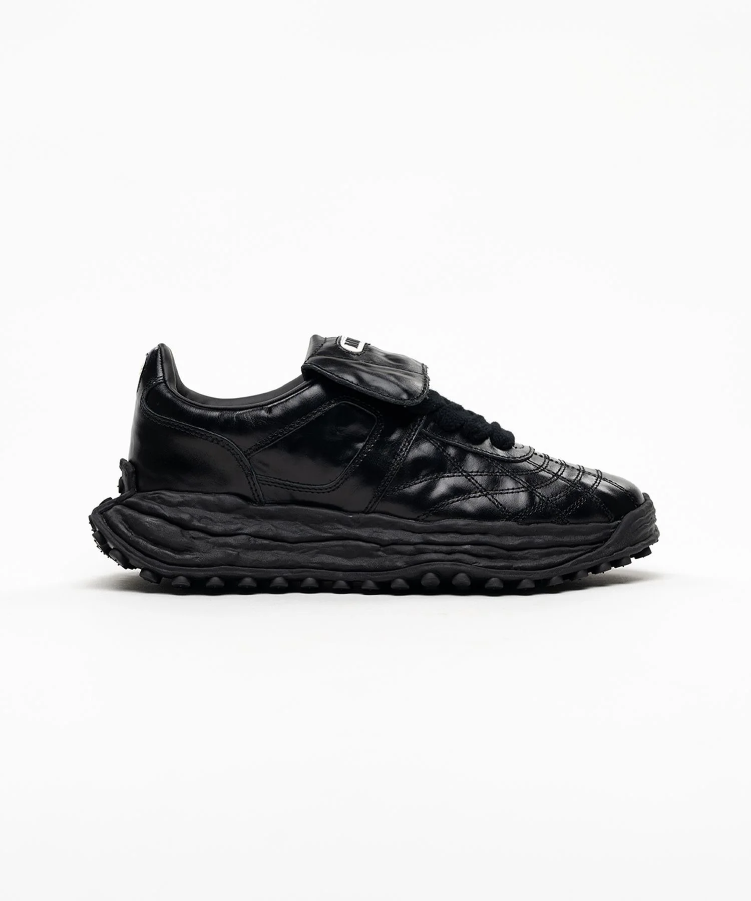 "SCOTT" OG Sole Wrinkled Leather Low-top Sneakers - 1