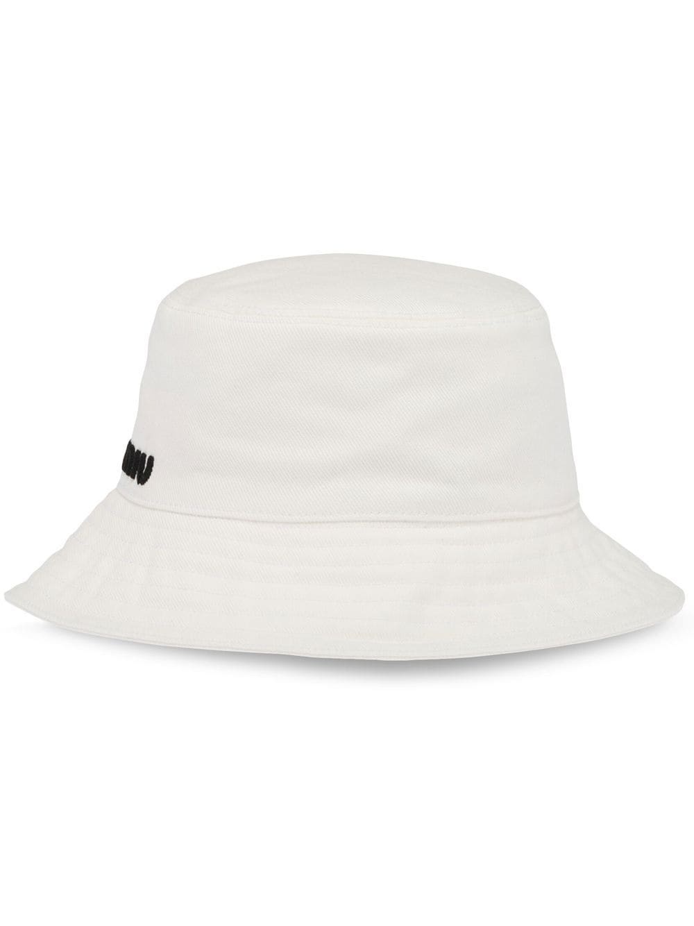 logo-embroidered bucket hat - 1