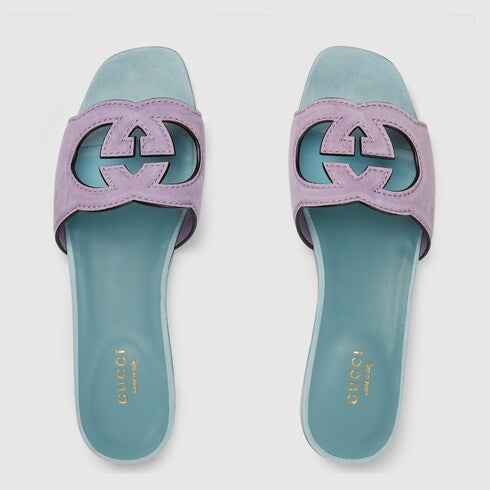 Gucci Interlocking G Slide Sandals - 2