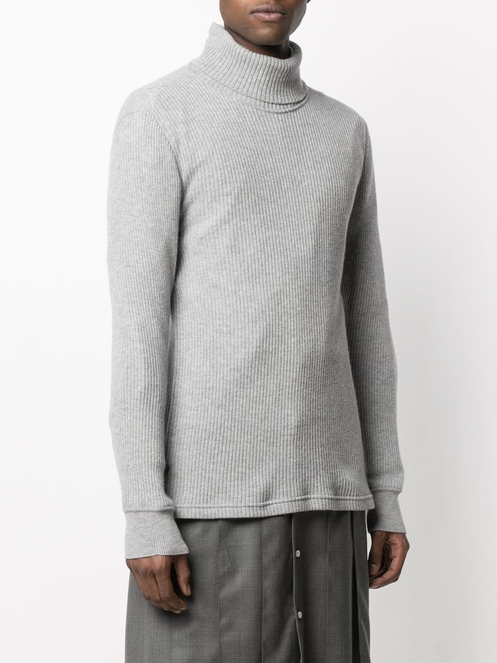 ribbed roll-neck jumper - 3