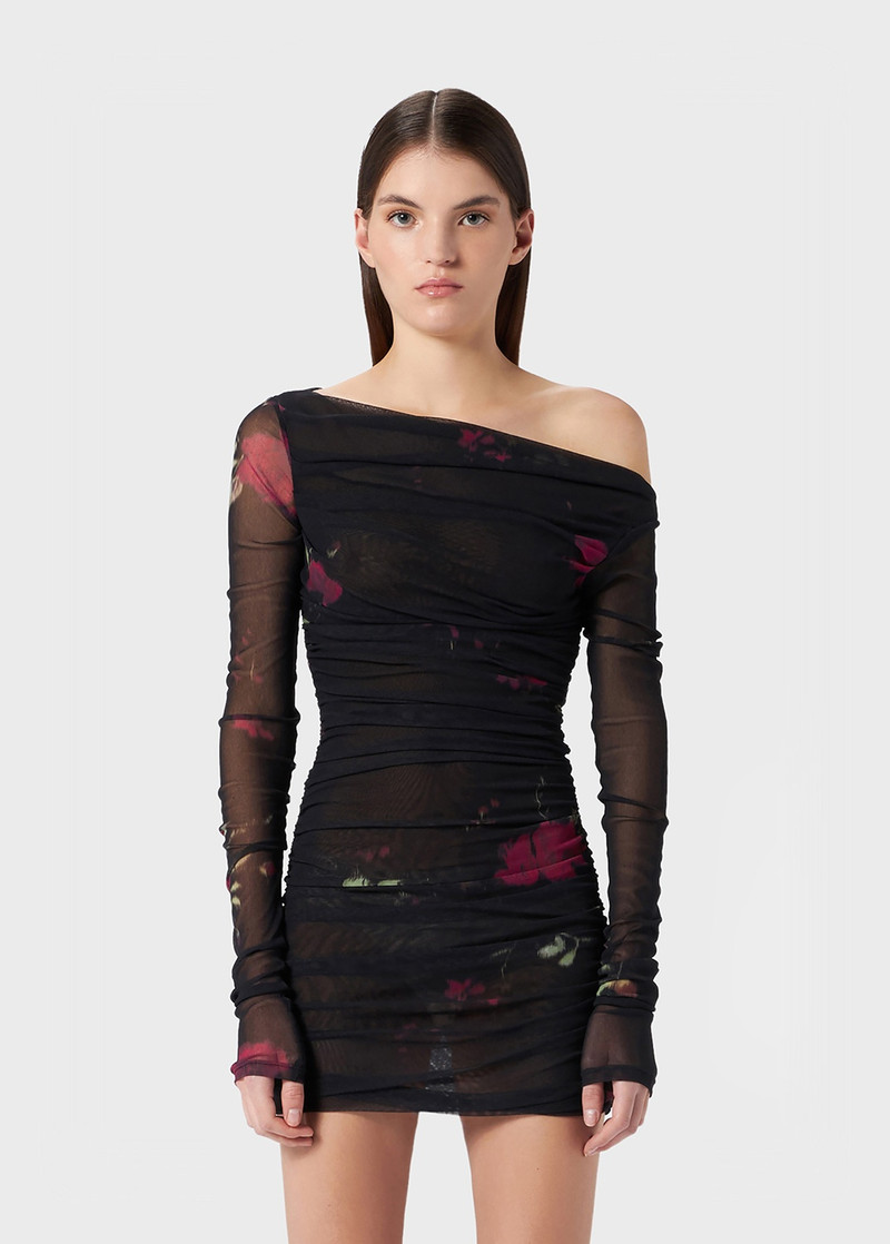 ROSE PRINT TULLE DRESS 3