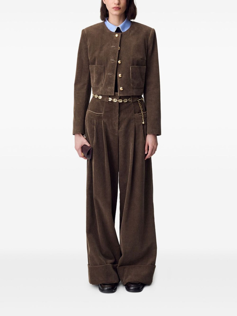 Claudie Pierlot pleated trousers outlook