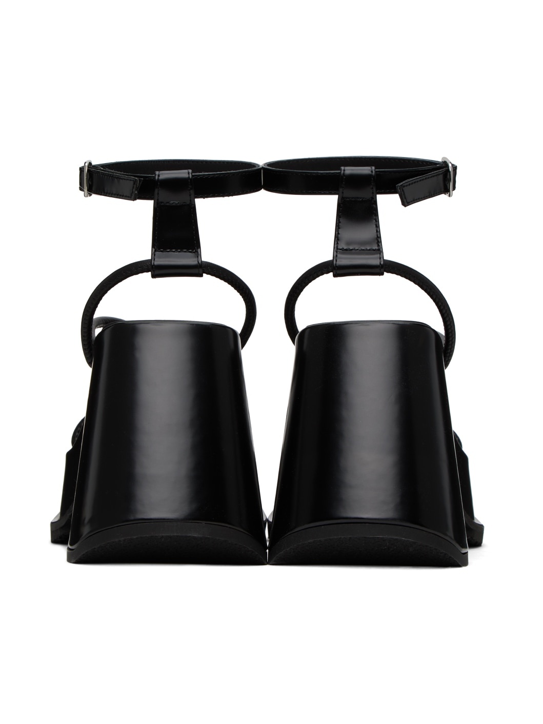 Black Olympia Heeled Sandals - 2
