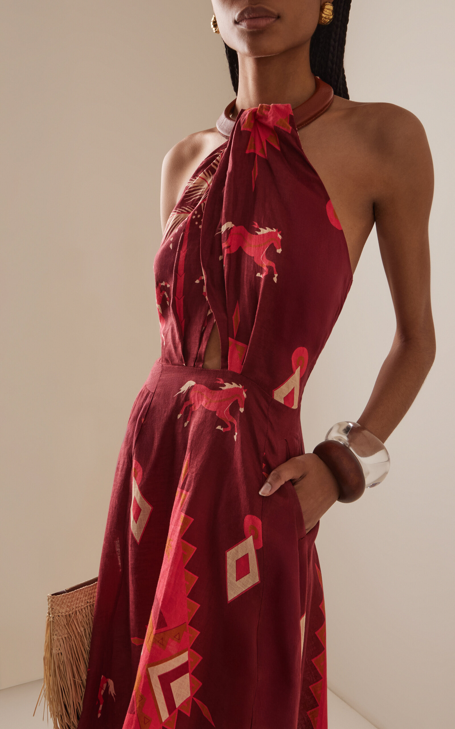 Western Elements Maxi Dress red - 3