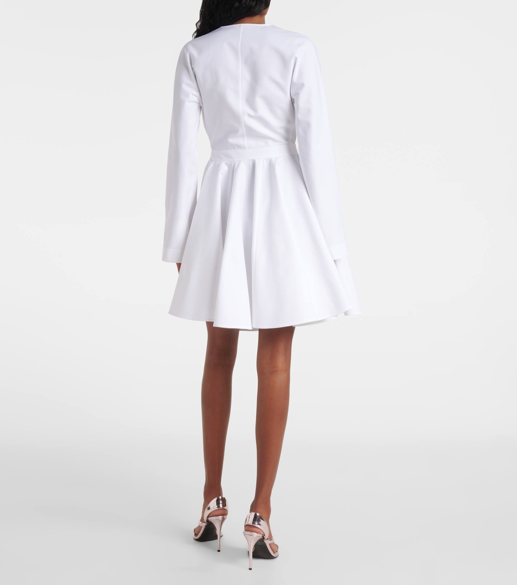 Asymmetric cotton minidress - 3