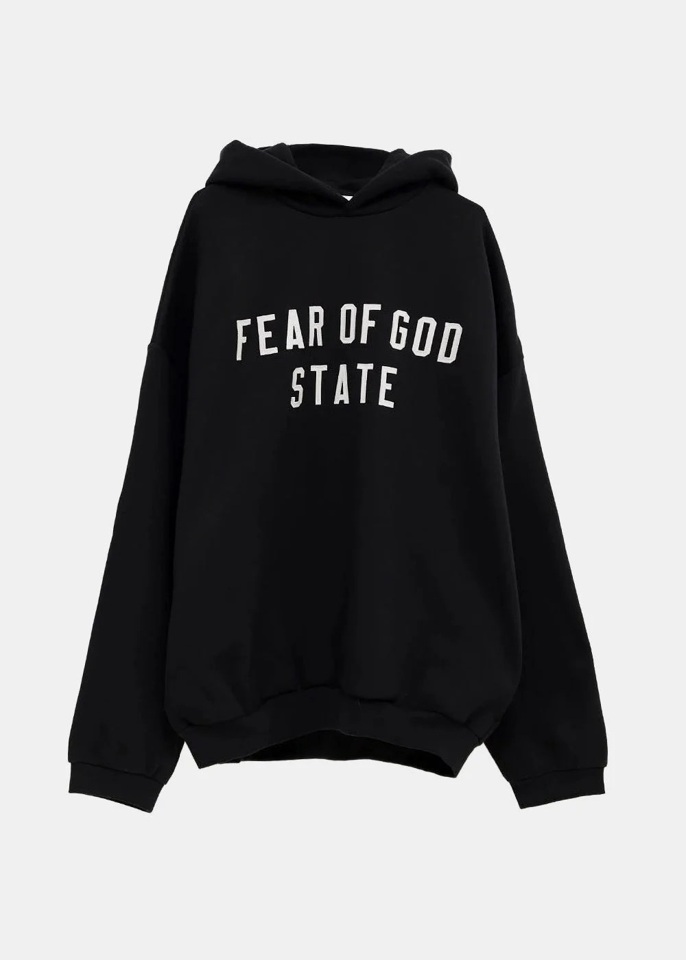 Jet Black 90's Fit Fleece Hoodie - 1