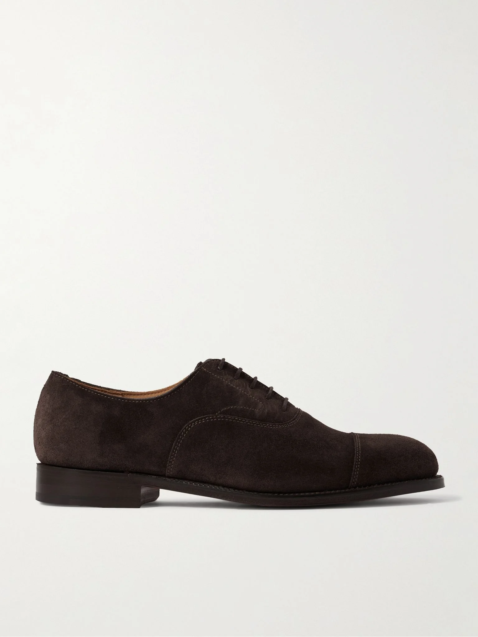 Cambridge Suede Oxford Shoes Dark brown - 1