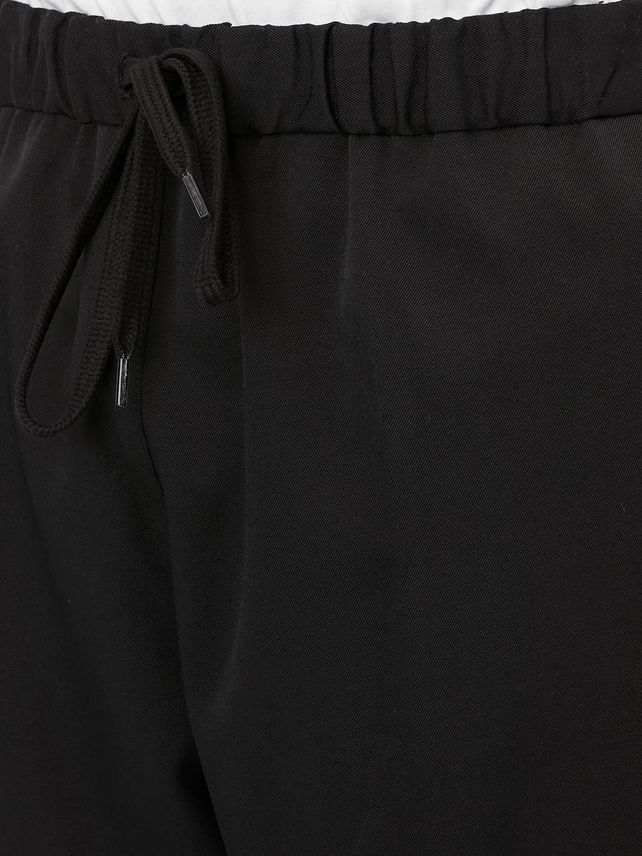 Drawstring Cropped Trousers - 3
