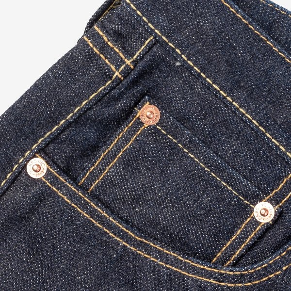 IH-777S-18 18oz Vintage Selvedge Denim Slim Taper Indigo - 7