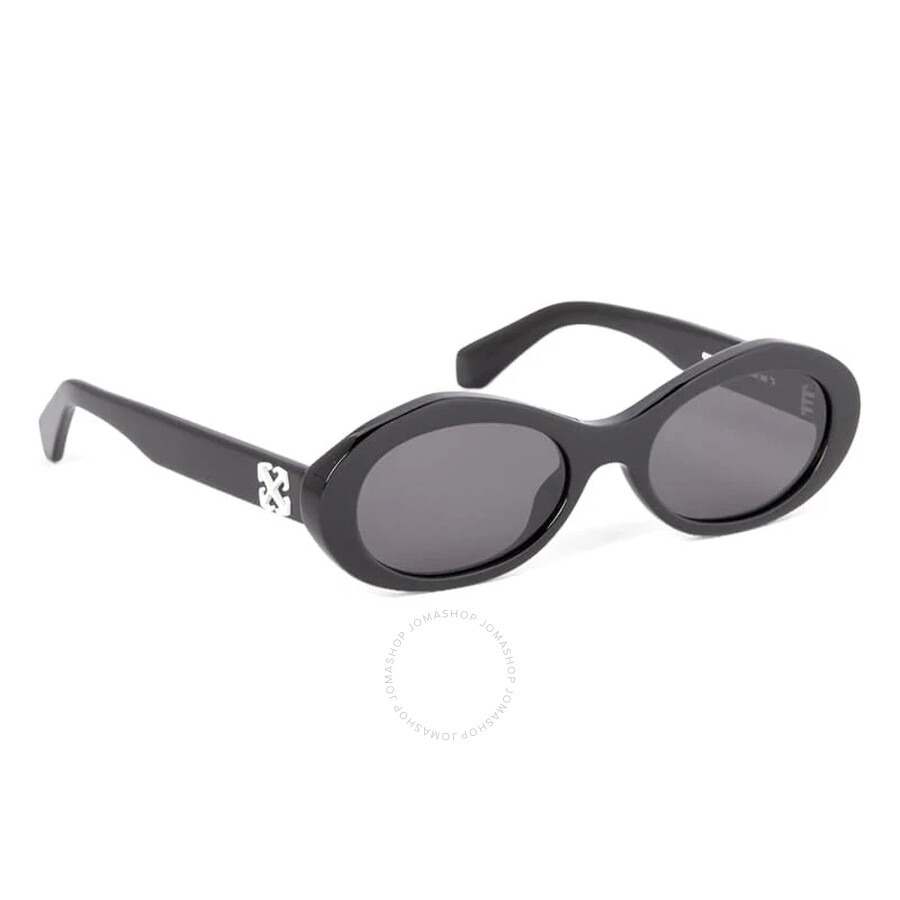 Off-White EDISON Dark Grey Oval Men's Sunglasses OERI13G 1007 55 - 1