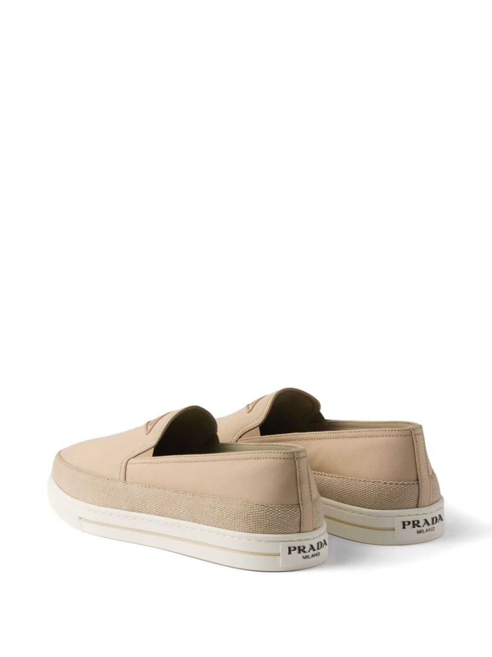 embossed-logo slip-on loafers - 3