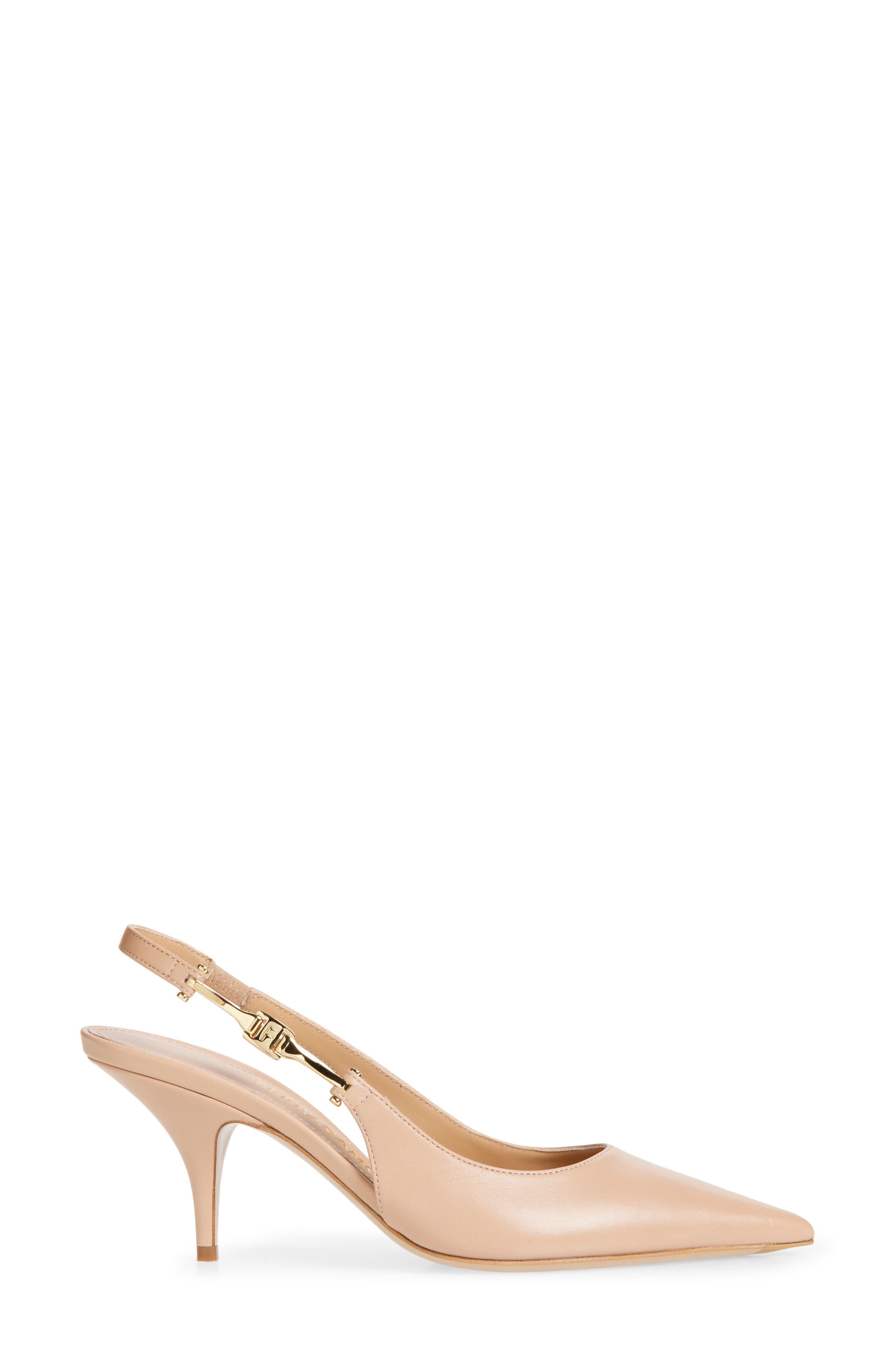 FERRAGAMO Tally Pointed Toe Slingback Pump in Amaretti at Nordstrom - 3
