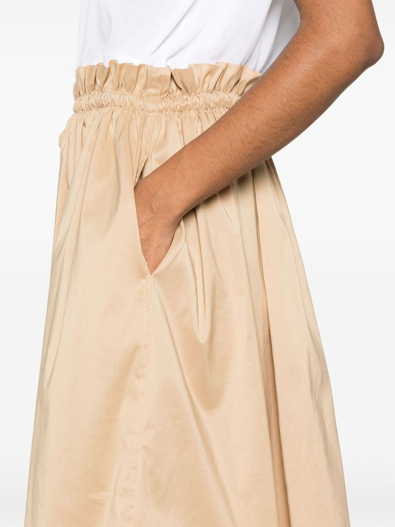 gathered-detail midi dress 5