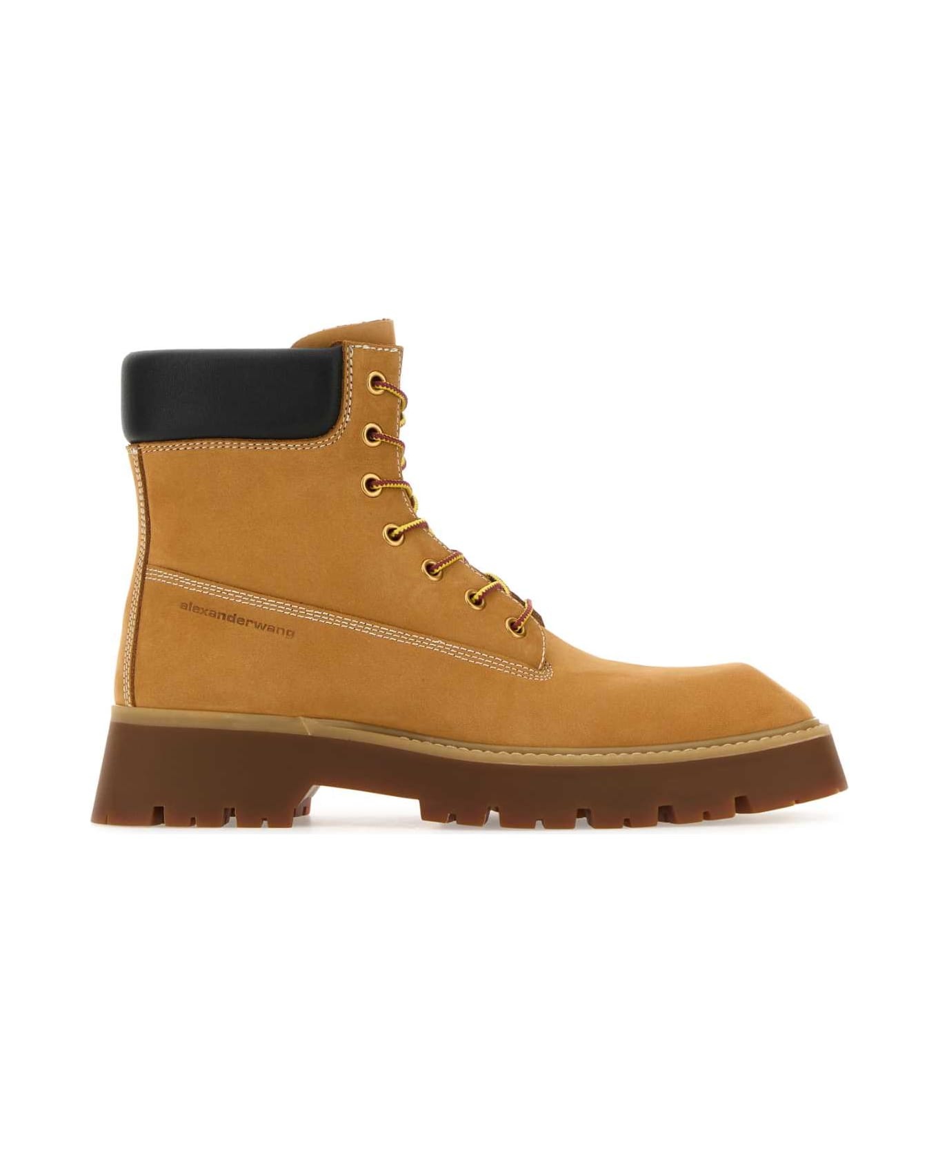 Camel Suede Throttle Ankle Boots - 1