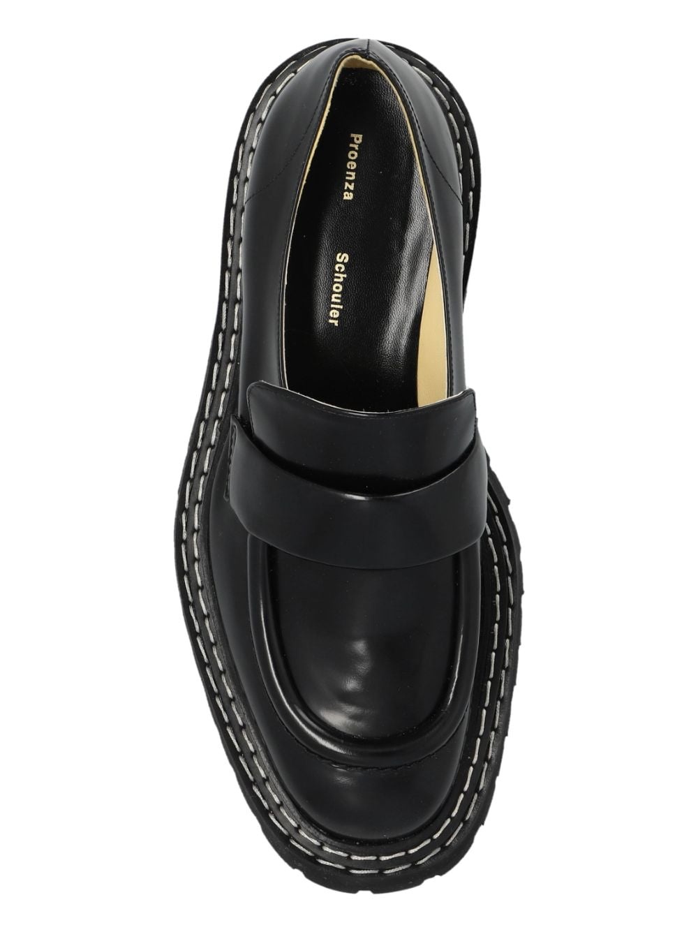 lug-sole leather loafers - 6