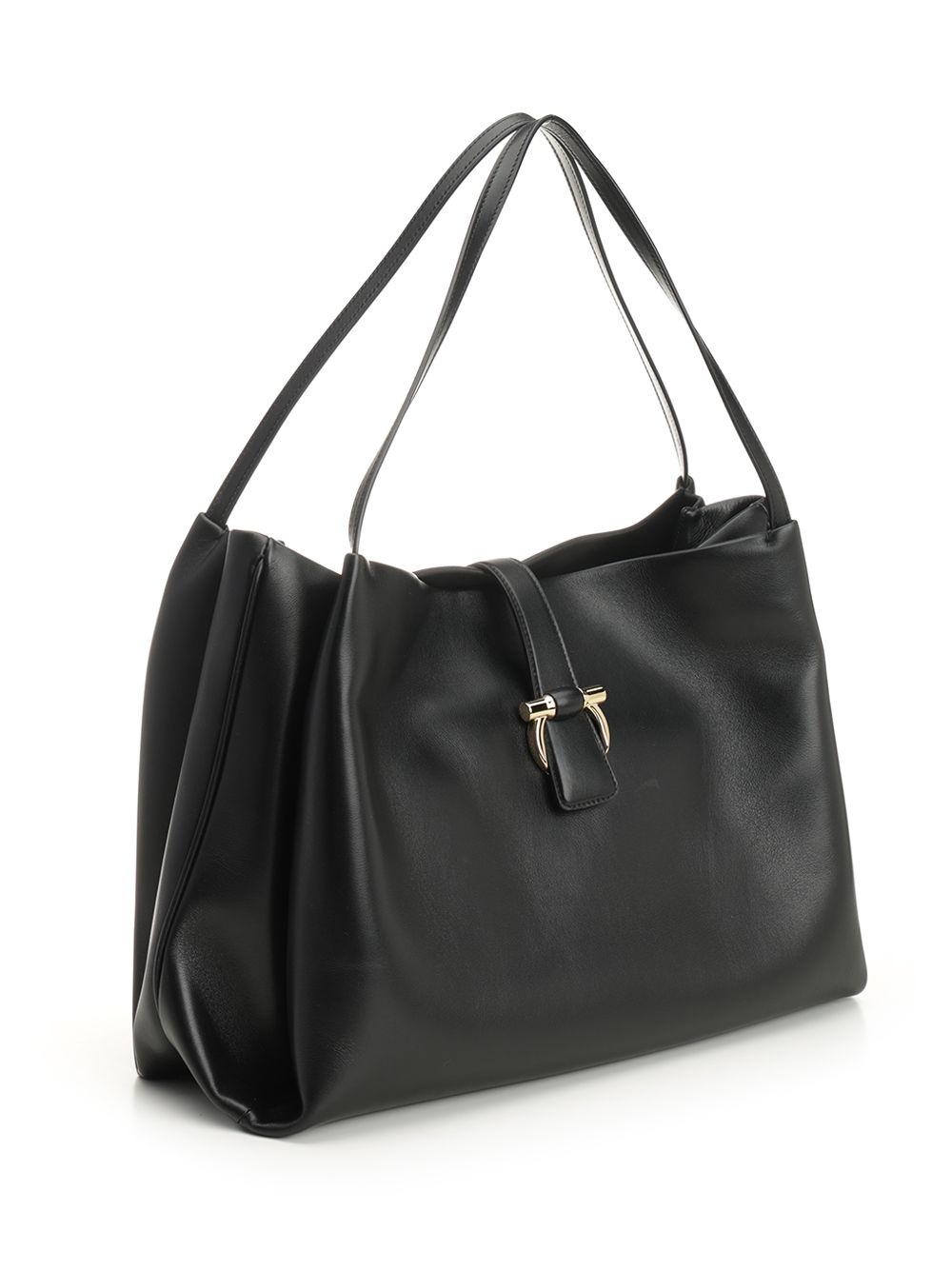 Tote Medium Gancino Shoulder Bags Black - 2