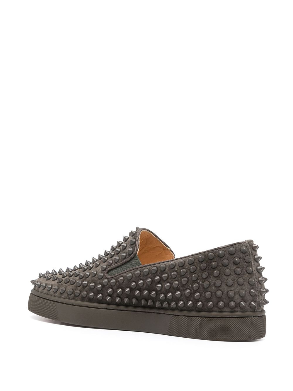 Roller spike-embellished slip-on sneakers - 3