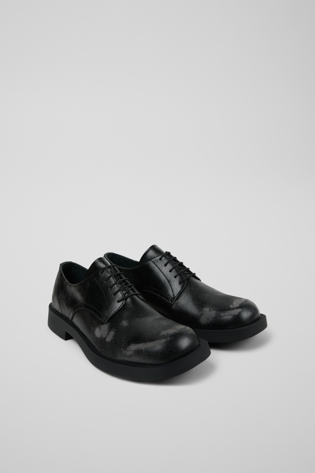Black leather shoes - 2