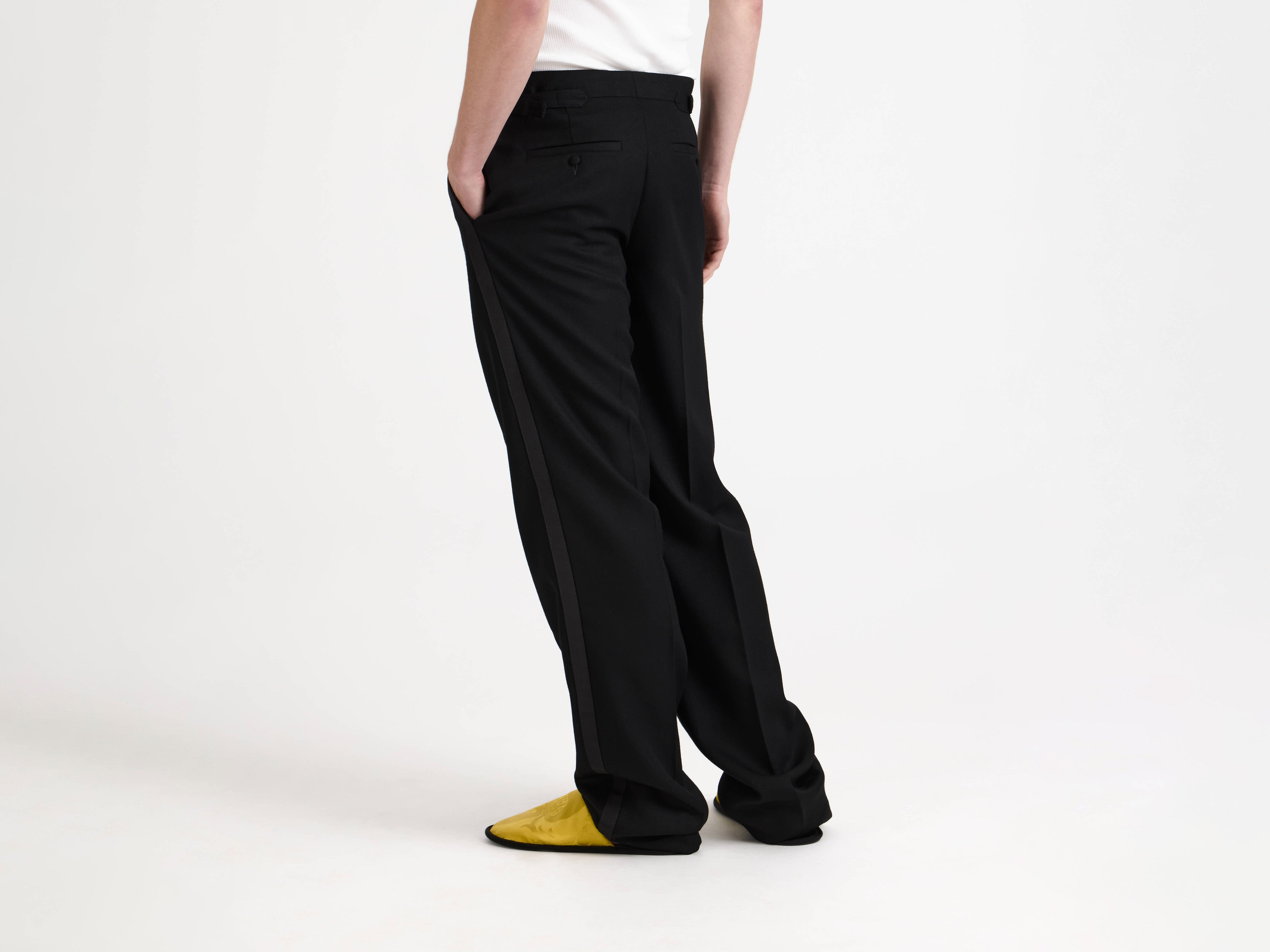 TAILORED TUXEDO TROUSERS IN BLACK - 5