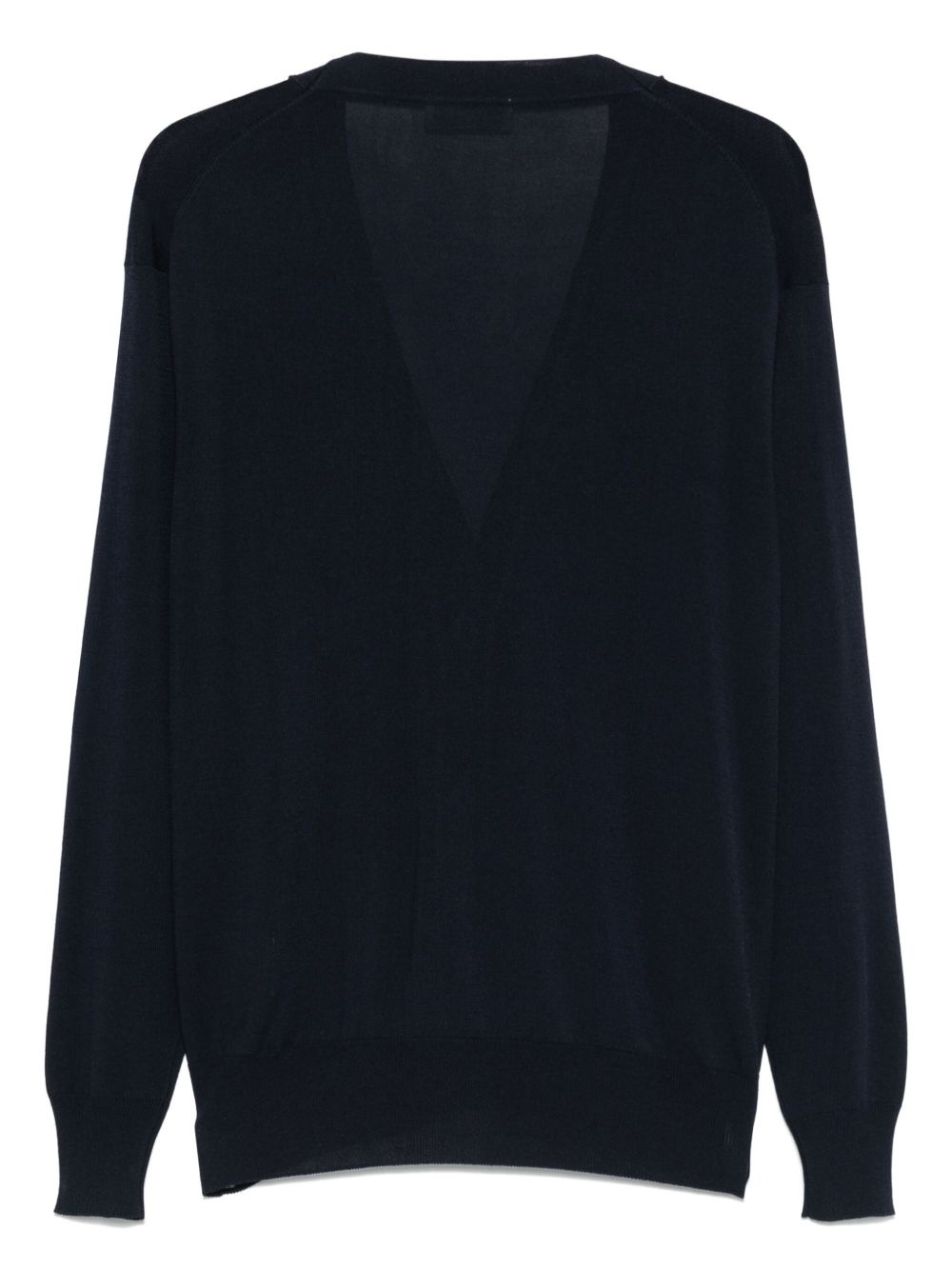 fine-ribbed cardigan - 2