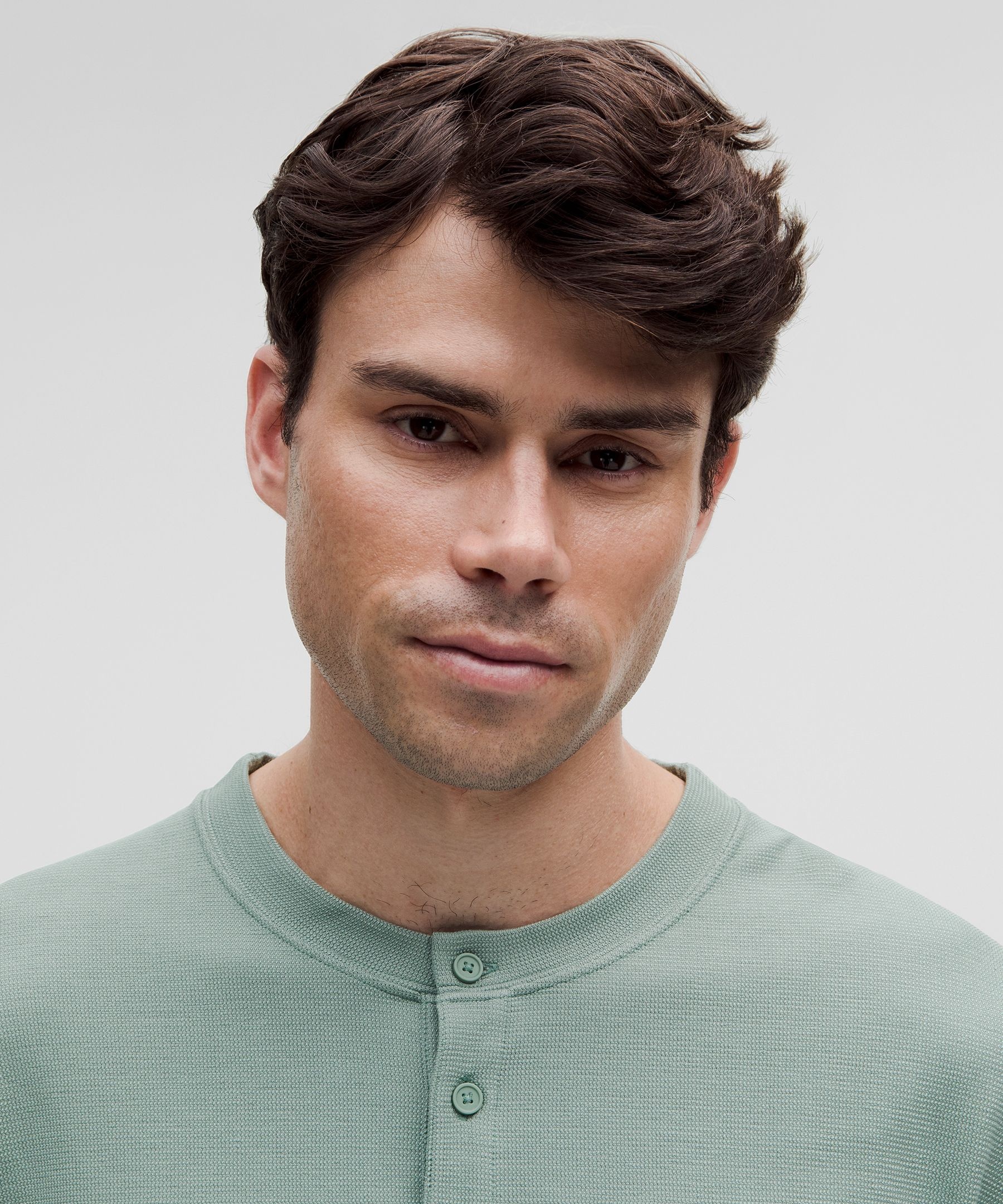 Heavyweight Cotton Textured Henley - 4