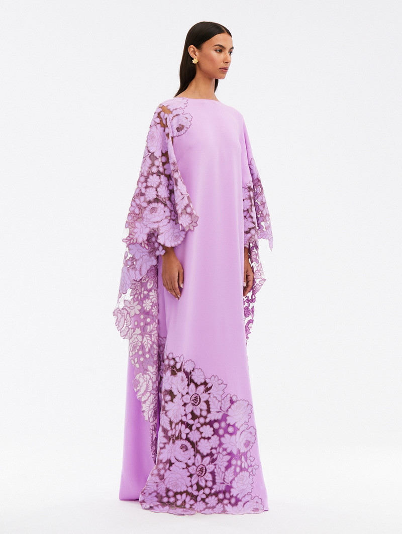 MIXED BOTANICAL EMBROIDERED CAFTAN 3