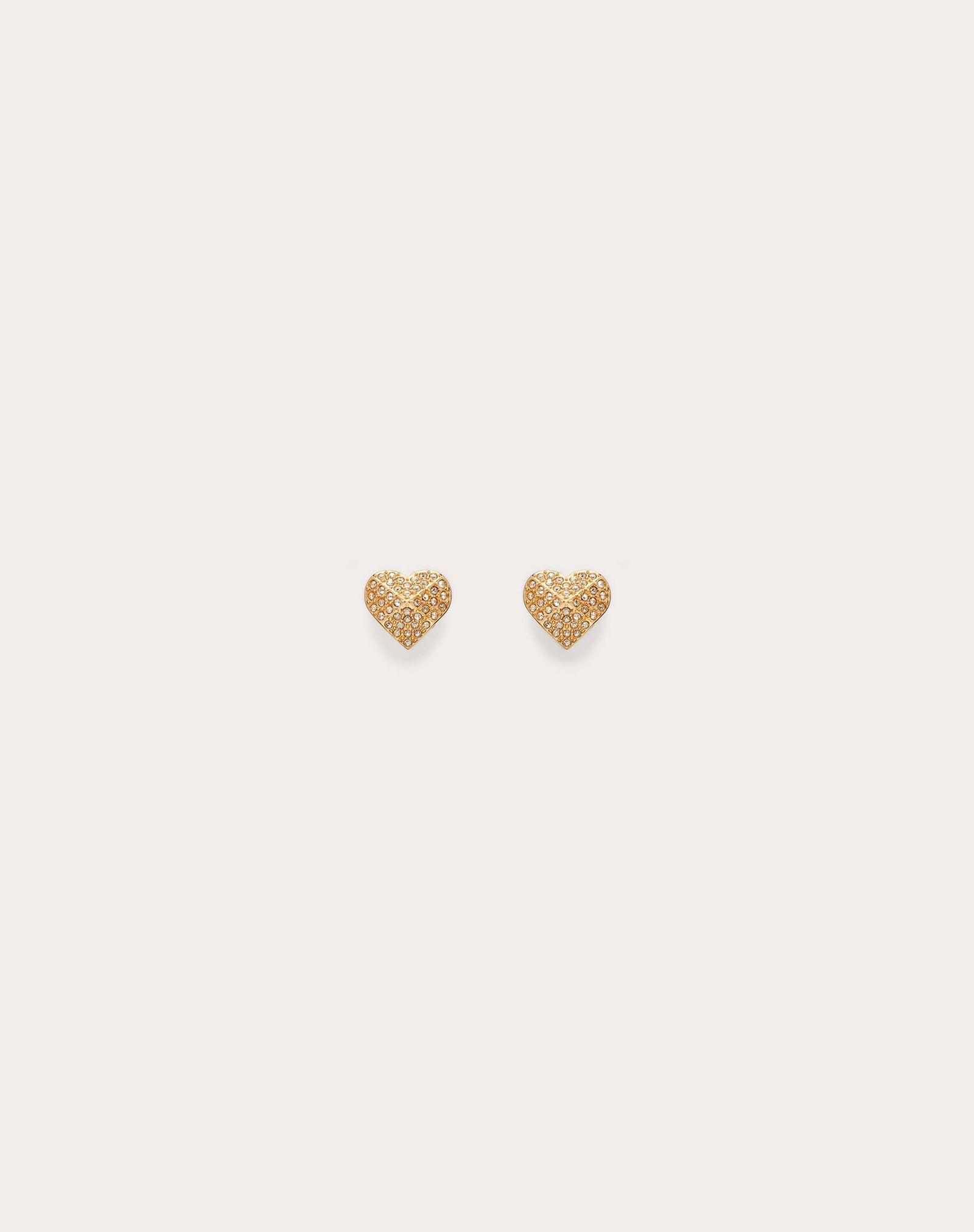 Valentino VLoveTN metal and crystal heart earrings - 1