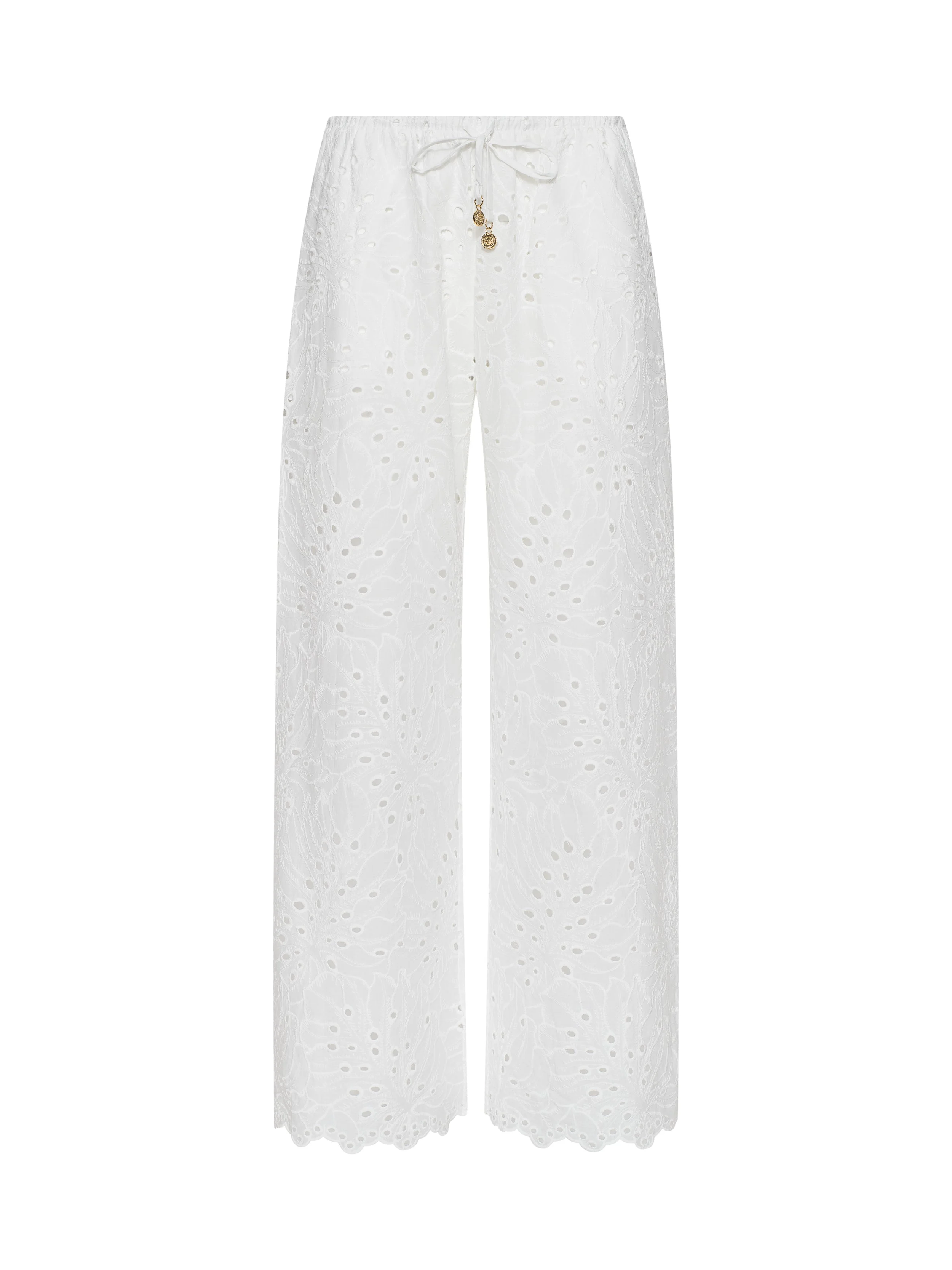Geraldine Eyelet Cover-Up Pant - 1