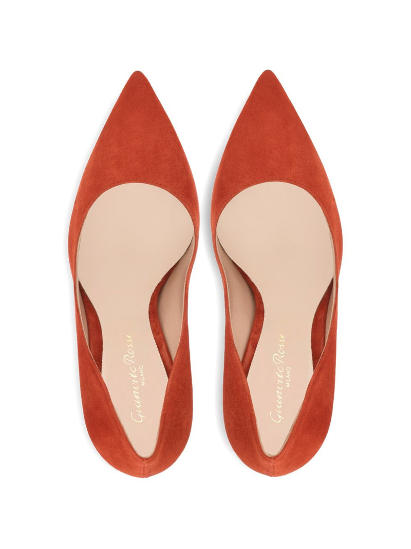 GIANVITO pointed suede pumps 4