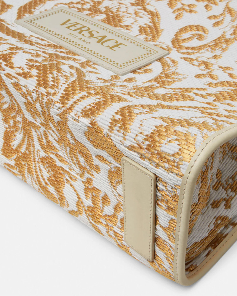 Barocco Athena Raffia Medium Tote Bag 6